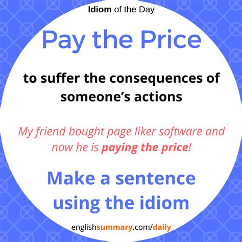Pay The Price Meaning